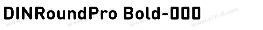 DINRoundPro Bold字体转换